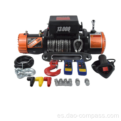 Venta superior 13000lbs 4x4 cabrestante eléctrico con interruptor remoto